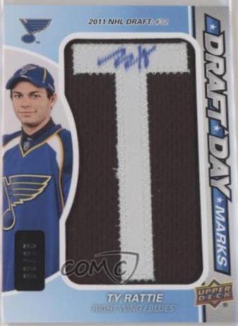 Ty Rattie #DDM-TR Hockey Cards 2014 SP Game Used Draft Day Marks
