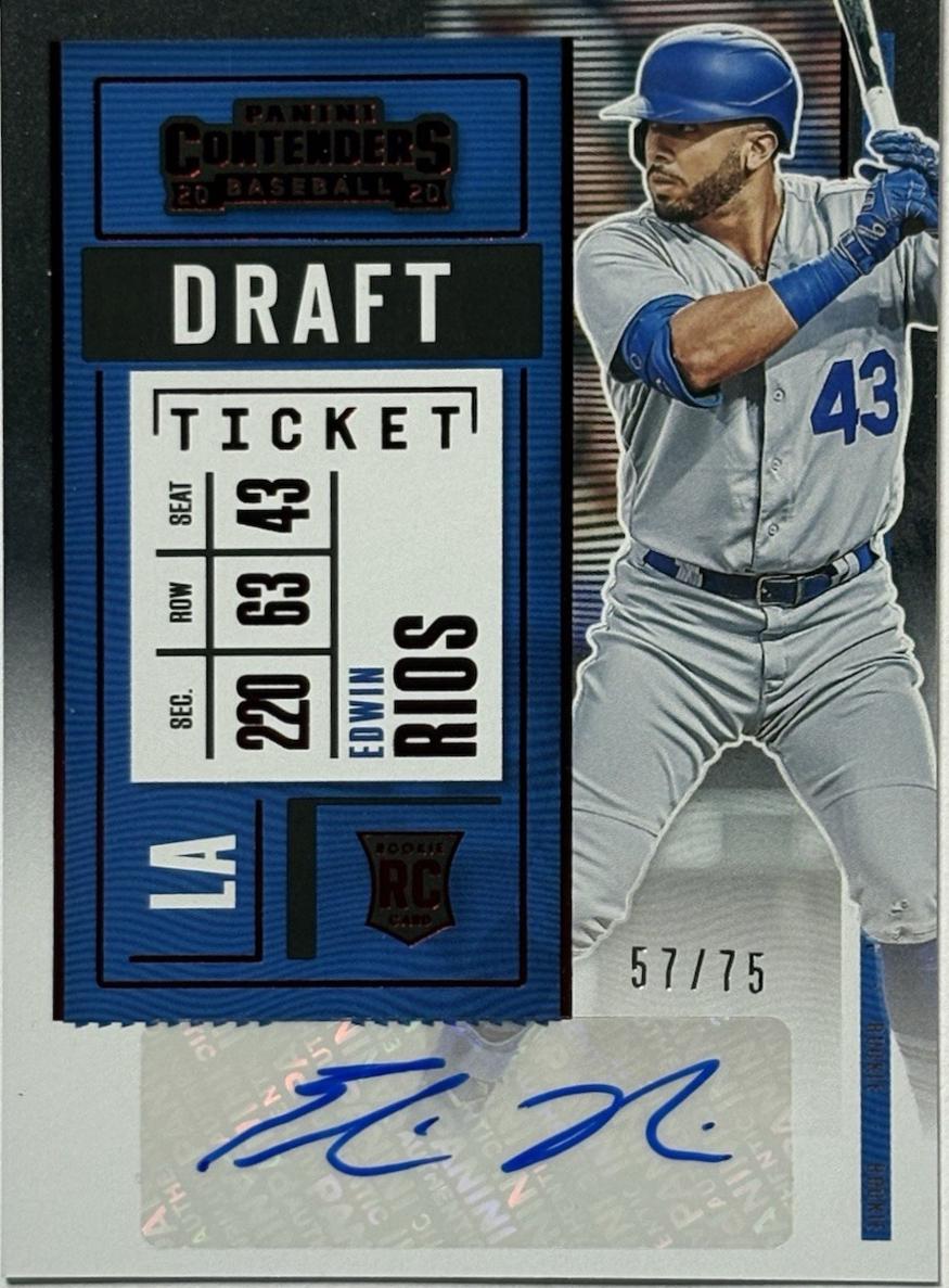 Edwin Rios [Autograph Playoff Ticket] #129
