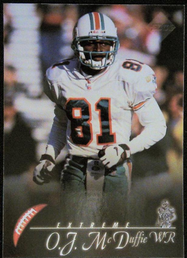 O.J. MCDUFFIE #91 Football Cards 1997 Collector's Edge Extreme