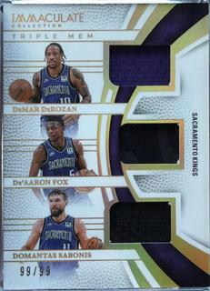 Domantas Sabonis / DeMar DeRozan / De'Aaron Fox