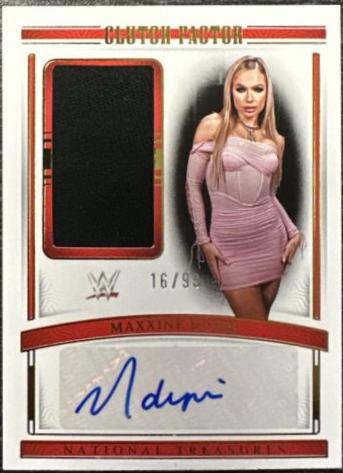 Maxxine Dupri #CF-MXD Wrestling Cards 2024 Panini National Treasures WWE Clutch Factor Signature