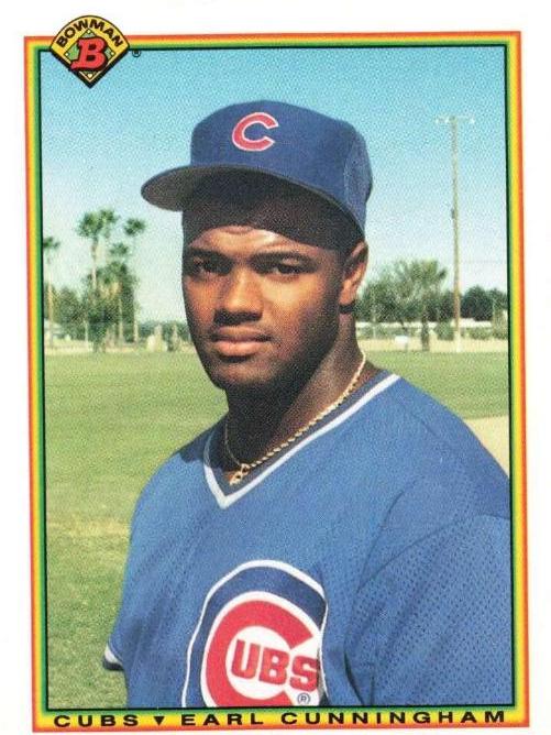Earl Cunningham #34 Baseball Cards 1990 Bowman