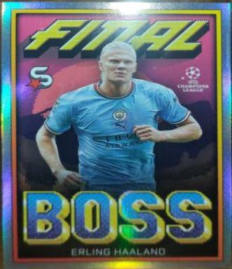 Erling Haaland #FB-EH Soccer Cards 2022 Topps UEFA Superstars Final Boss