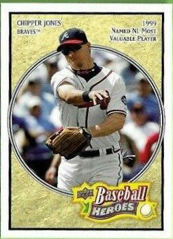 Chipper Jones #6 Baseball Cards 2008 Upper Deck Baseball Heroes