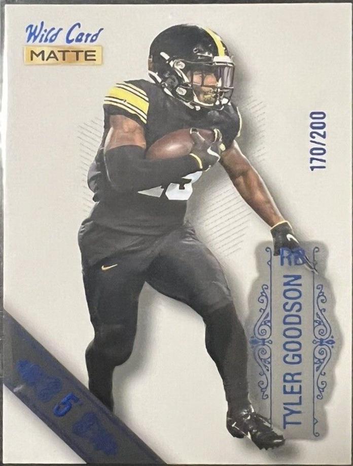 Tyler Goodson #MB-120 Football Cards 2022 Wild Card Matte