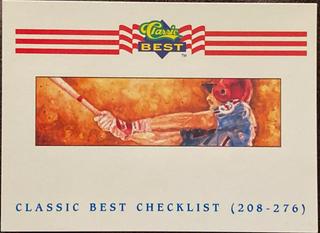 Checklist: 208 276