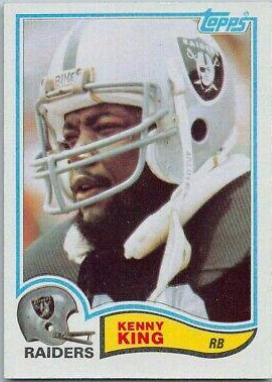 Kenny King #193 Football Cards 1982 Topps