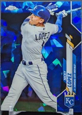 Nicky Lopez #3 Baseball Cards 2020 Topps Chrome Sapphire