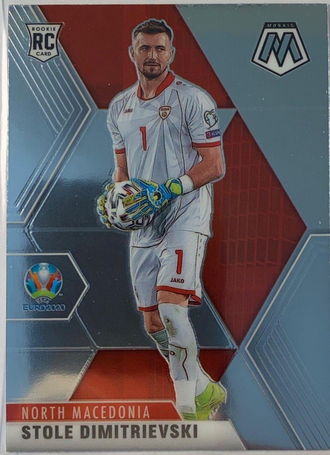 Stole Dimitrievski #57 Soccer Cards 2021 Panini Mosaic UEFA Euro 2020