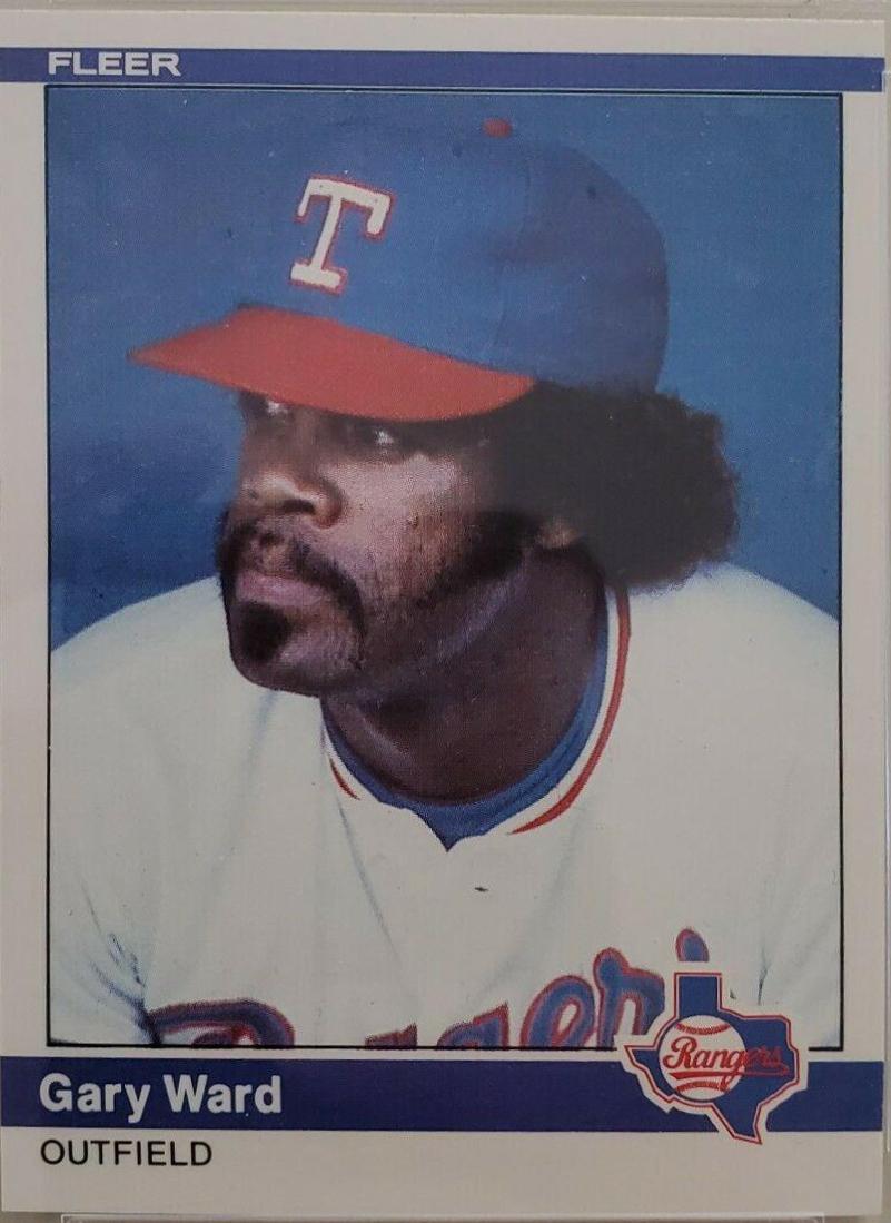 Gary Ward #U-124 Baseball Cards 1984 Fleer Update