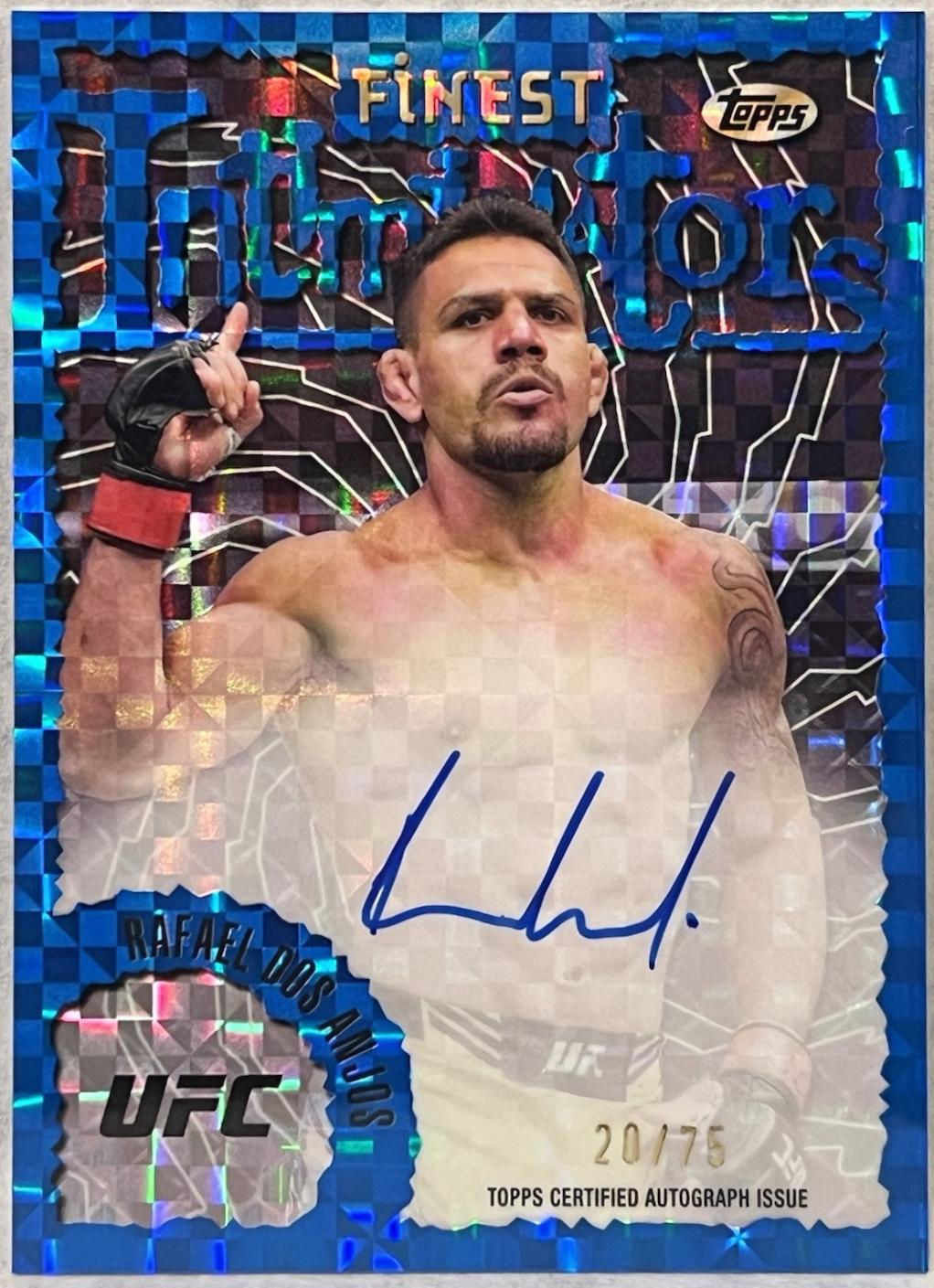 Rafael Dos Anjos [Blue Checkerboard Refractor] #IA-RDA Prices | 2024 ...