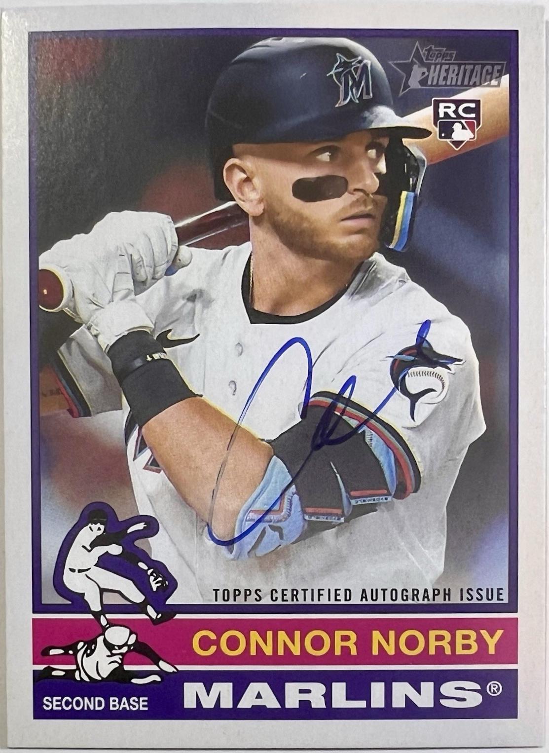Connor Norby #ROA-CN Baseball Cards 2025 Topps Heritage Real One Autograph
