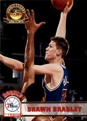 Shawn Bradley #385 Basketball Cards 1993 Hoops