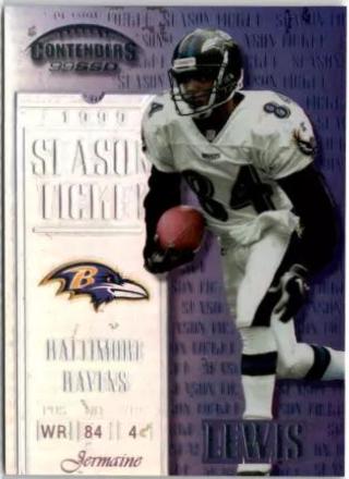 Jermaine Lewis #82 Football Cards 1999 Playoff Contenders Ssd