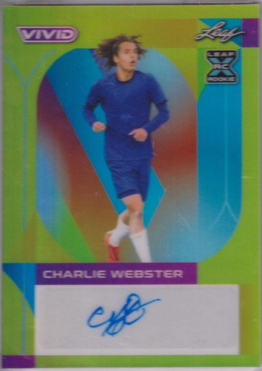 Charlie Webster #BA-CW Soccer Cards 2022 Leaf Vivid Autographs