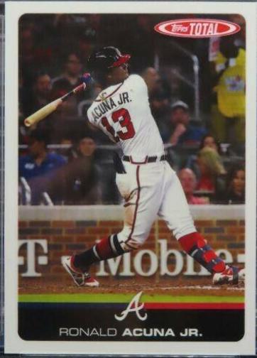 Ronald Acuna Jr. #2 Baseball Cards 2019 Topps Total