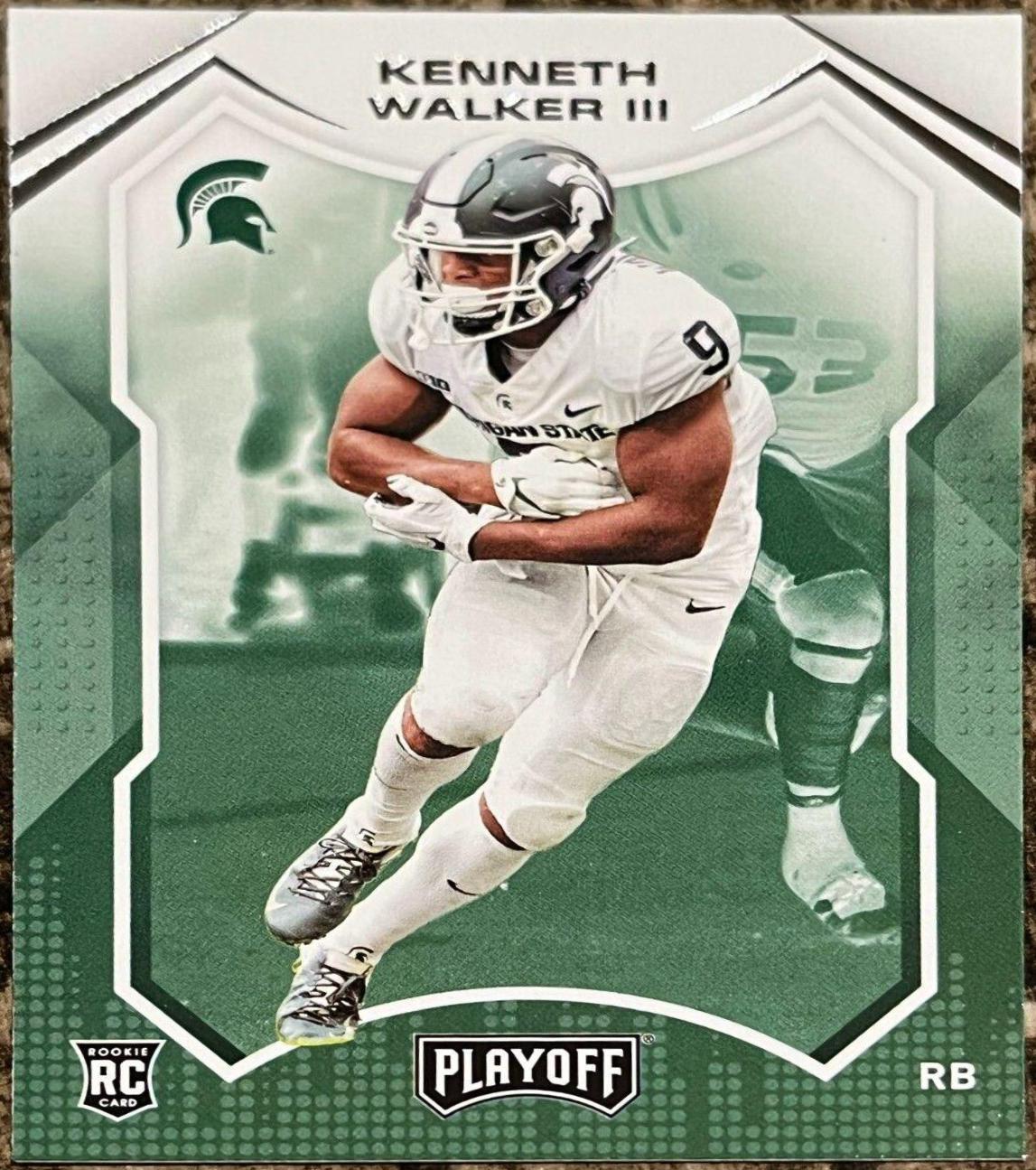 Kenneth Walker III #8 Football Cards 2022 Panini Chronicles Draft Picks Playoff