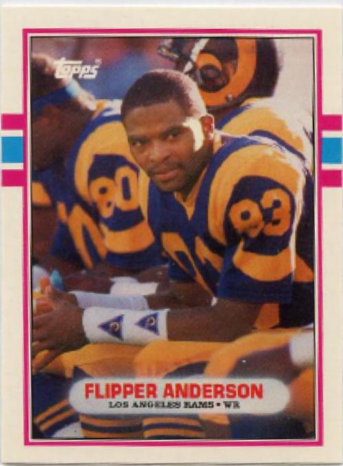 Flipper Anderson #14T Football Cards 1989 Topps Traded