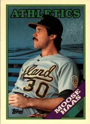 Moose Haas #606 Baseball Cards 1988 Topps Tiffany