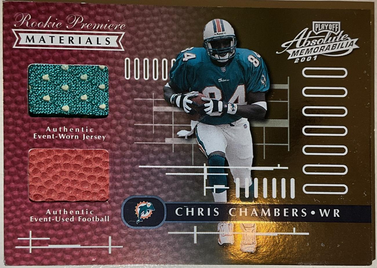 Chris Chambers #173 2001 Playoff Absolute Memorabilia Football