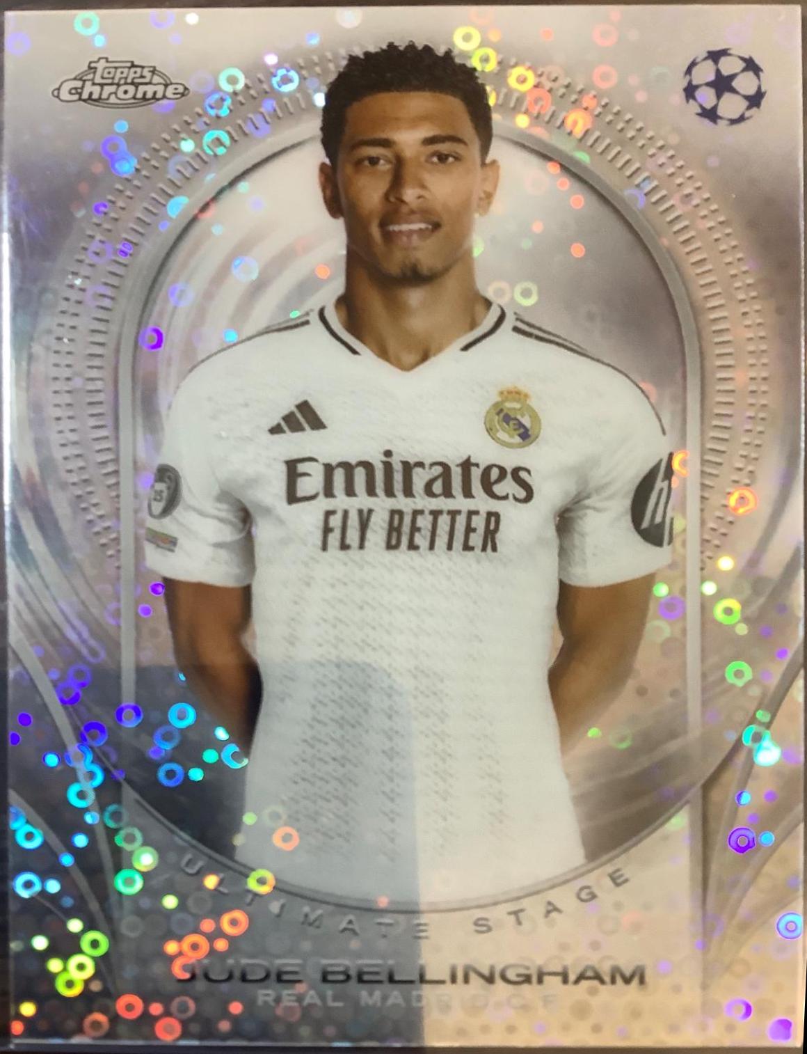 Jude Bellingham #USC-45 Soccer Cards 2024 Topps Chrome UEFA Club Ultimate Stage