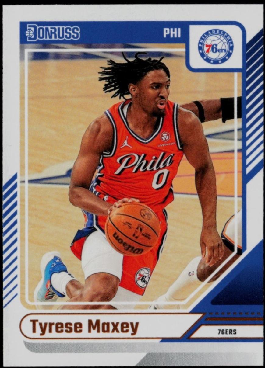 Tyrese Maxey #192 Basketball Cards 2024 Panini Donruss