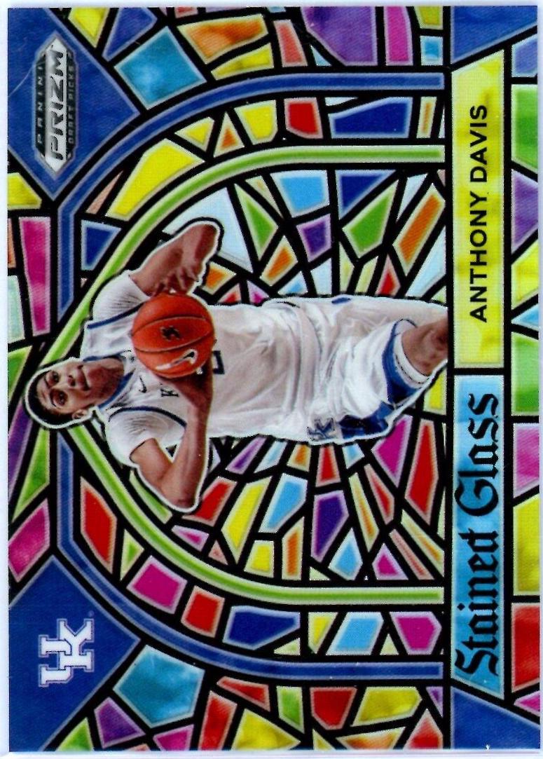 Anthony Davis #13 Basketball Cards 2021 Panini Prizm Draft Picks Stained Glass