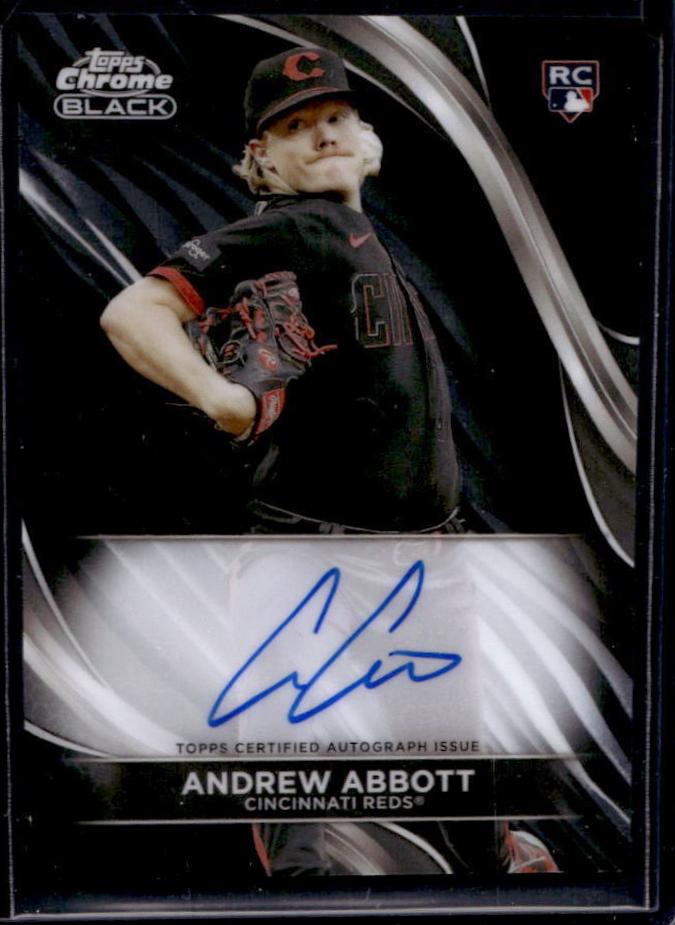 Andrew Abbott #CBA-AA Baseball Cards 2024 Topps Chrome Black Autograph