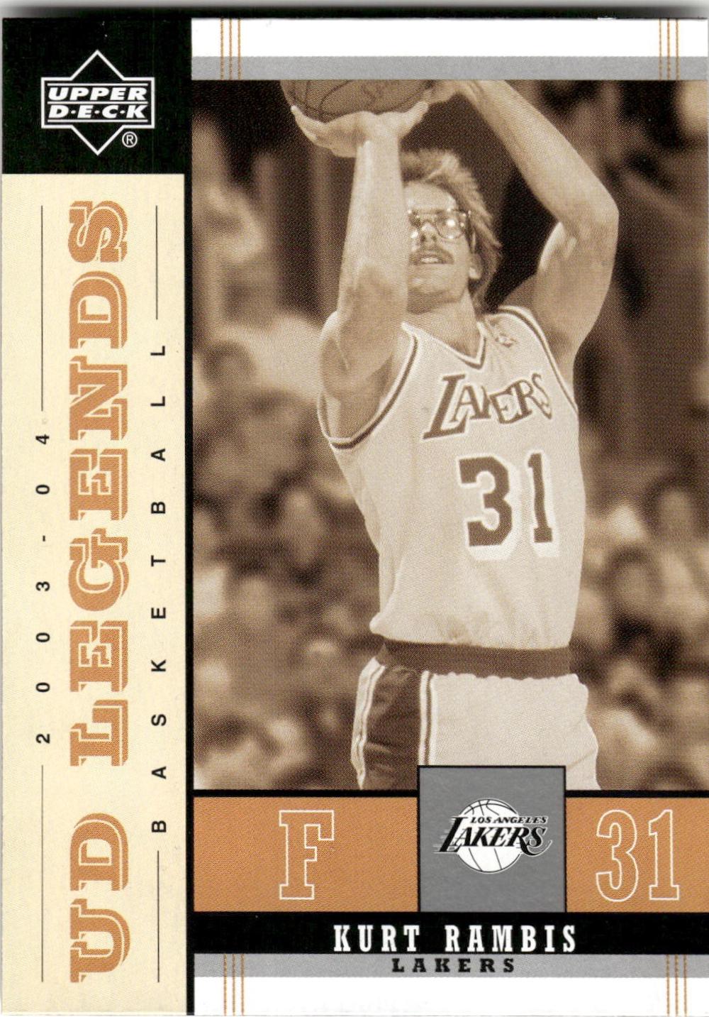 Kurt Rambis #41 Basketball Cards 2003 Upper Deck Legends Throwback