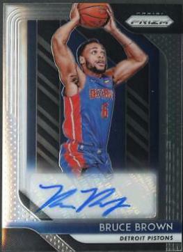 Bruce Brown #RSBRN Basketball Cards 2018 Panini Prizm Rookie Signatures