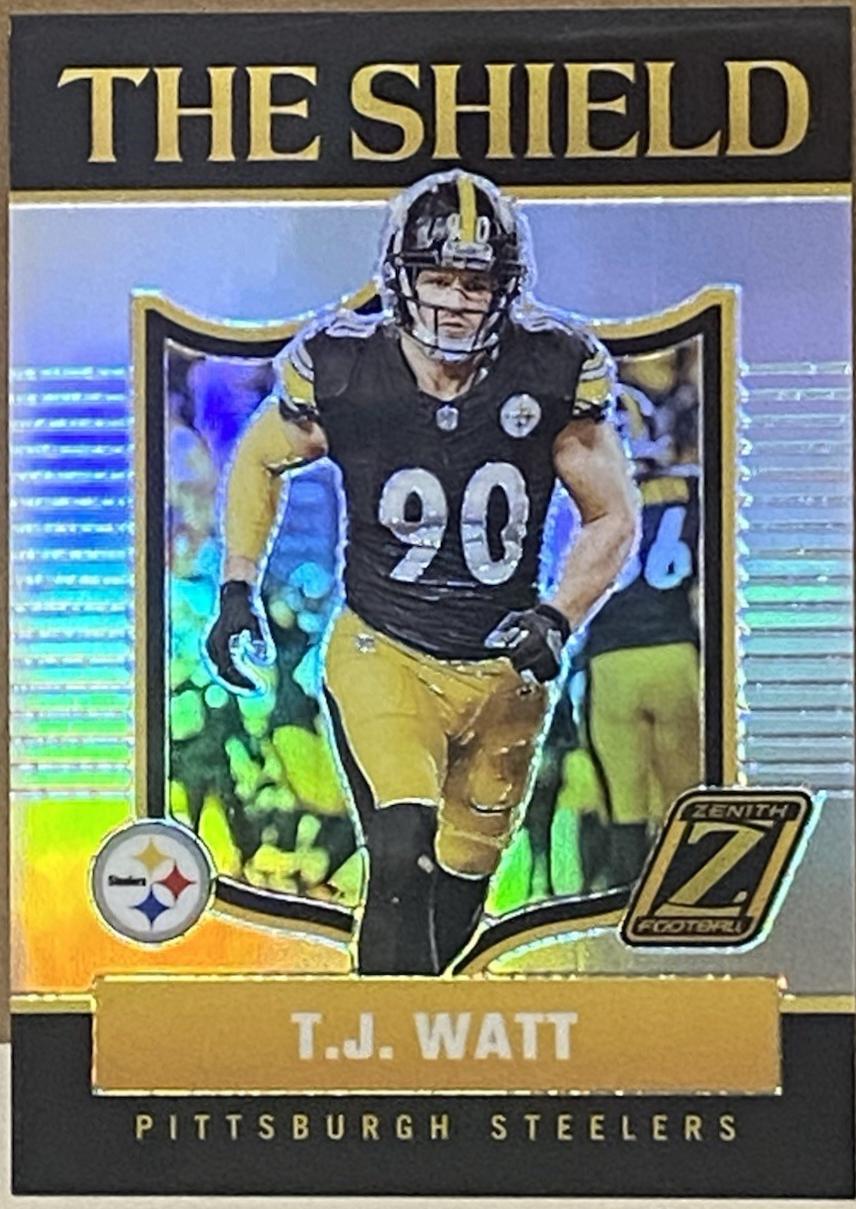 T.J. Watt #25 Football Cards 2024 Panini Zenith The Shield