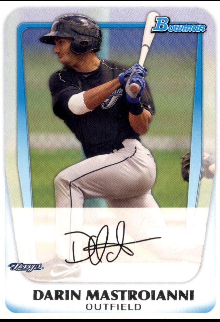 Darin Mastroianni #BP109 Baseball Cards 2011 Bowman Prospects