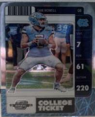 Sam Howell #5 Football Cards 2022 Panini Chronicles Draft Picks Contenders Optic
