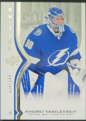 Andrei Vasilevskiy #5 Hockey Cards 2020 Upper Deck Premier
