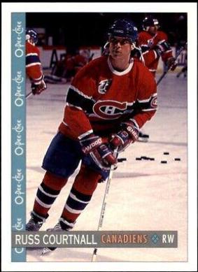 Russ Courtnall #284 Hockey Cards 1992 O-Pee-Chee