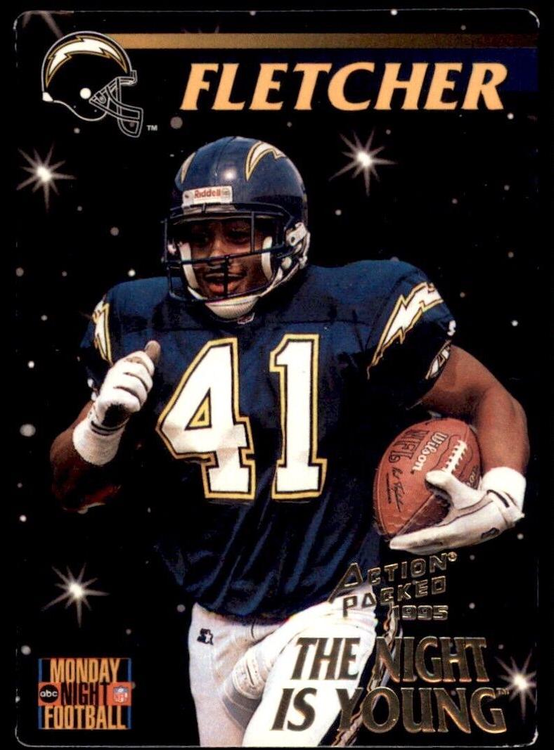 TERRELL FLETCHER #98 1995 Action Packed Monday Night Football