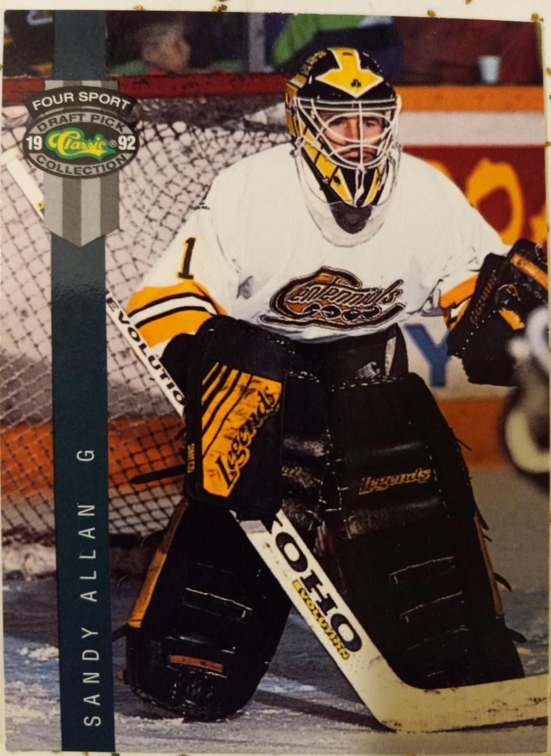 Sandy Allan #168 Hockey Cards 1992 Classic