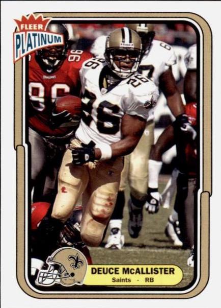 Deuce McAllister #101 2004 Fleer Platinum Football