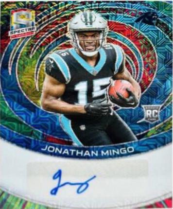 Jonathan Mingo #23 Football Cards 2023 Panini Spectra Rookie Autograph Meta