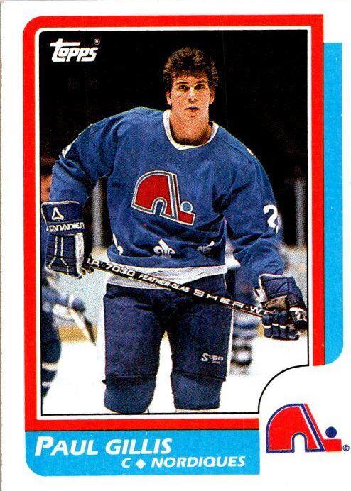 Paul Gillis #168 Hockey Cards 1986 Topps