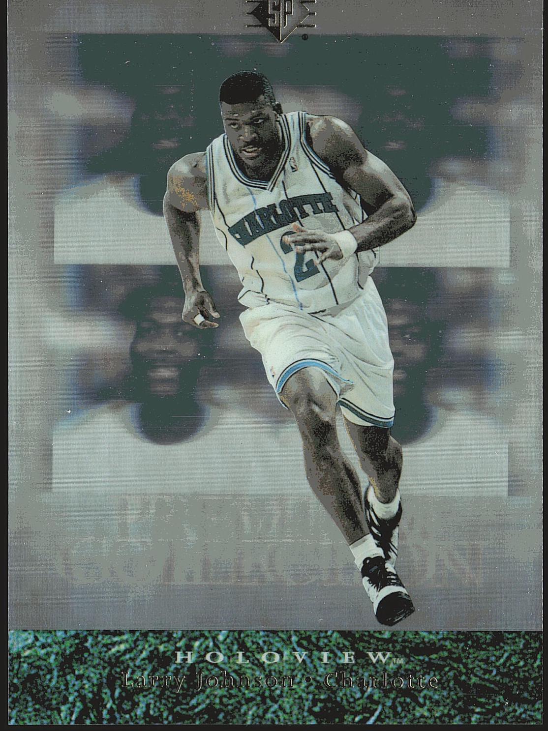 Larry Johnson #3 Basketball Cards 1995 SP Premium Collection Holoview