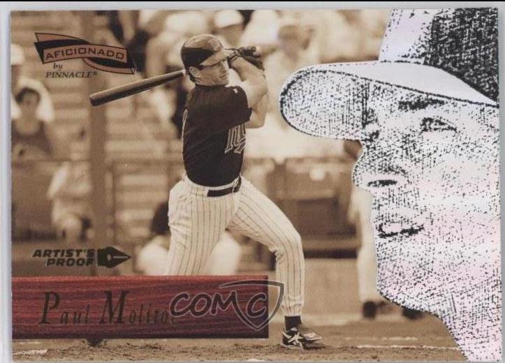 Paul Molitor #48 Baseball Cards 1996 Pinnacle Aficionado Slick Picks