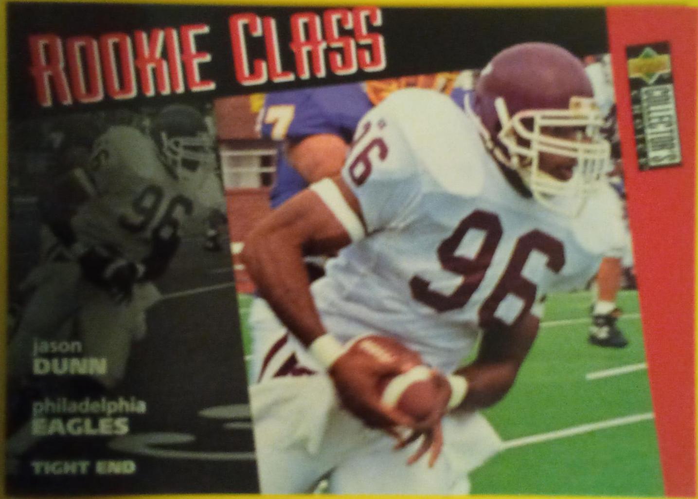 Jason Dunn #29 Football Cards 1996 Collector's Choice