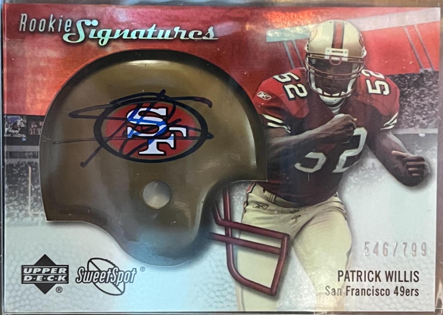 Patrick Willis #124 Football Cards 2007 Upper Deck Sweet Spot