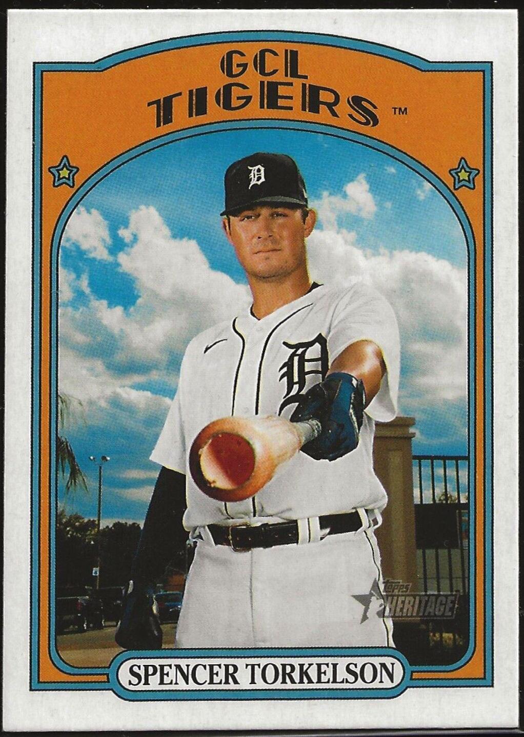 Spencer Torkelson #2 Baseball Cards 2021 Topps Heritage Minor League