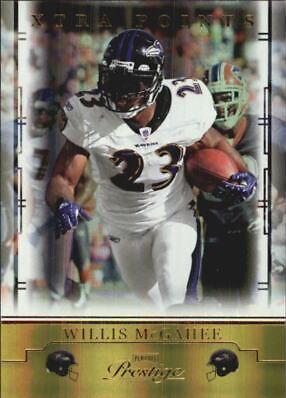 Willis McGahee #9 Football Cards 2008 Playoff Prestige