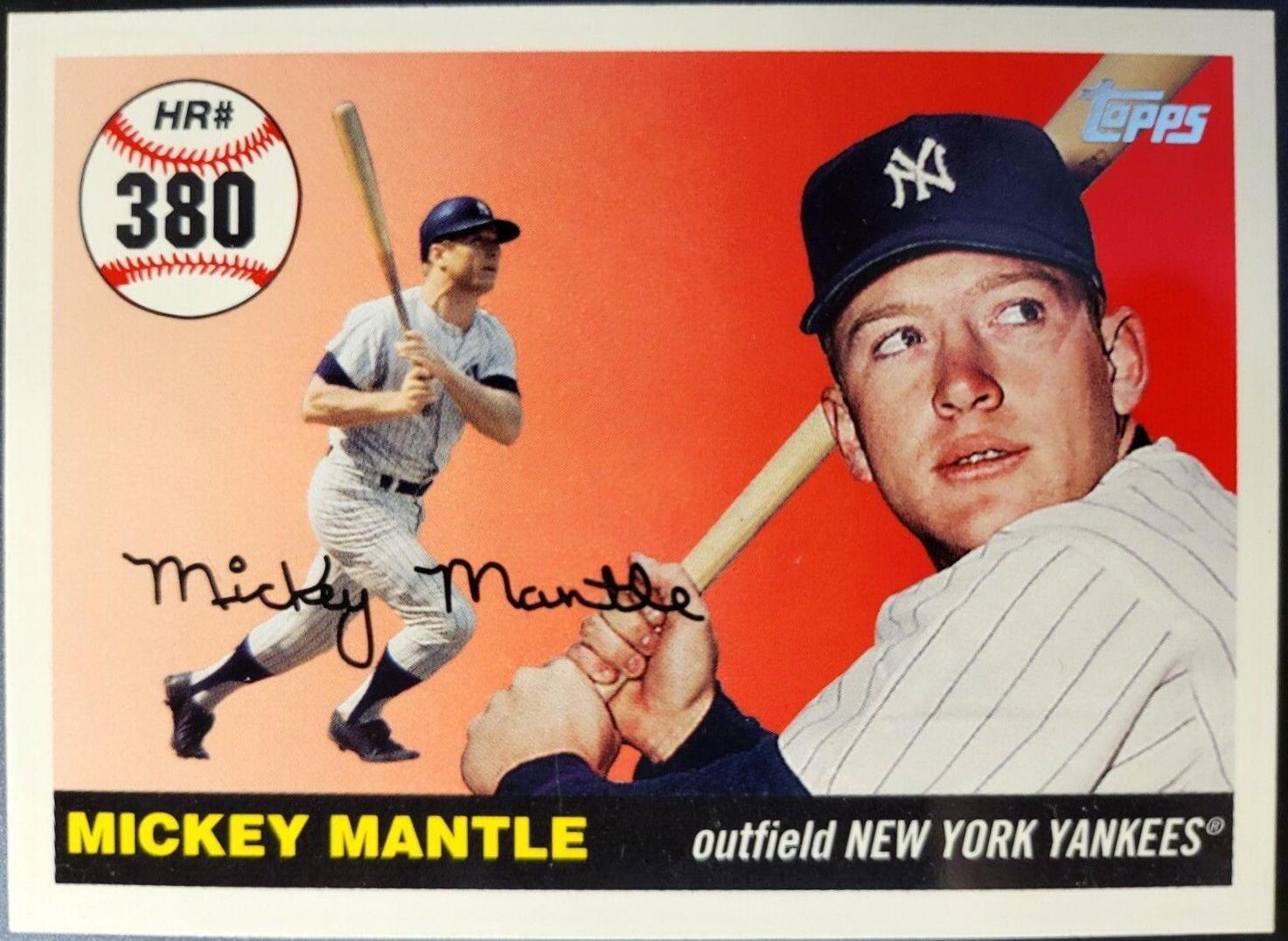 Mickey Mantle #MHR380 Baseball Cards 2007 Topps Mickey Mantle Home Run History