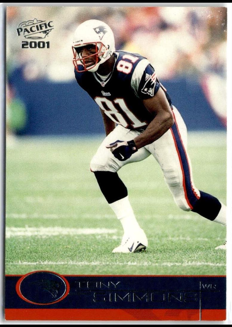 Tony Simmons #259 2001 Pacific Football