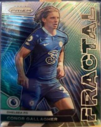 Conor Gallagher #8 Soccer Cards 2022 Panini Prizm Premier League Fractal