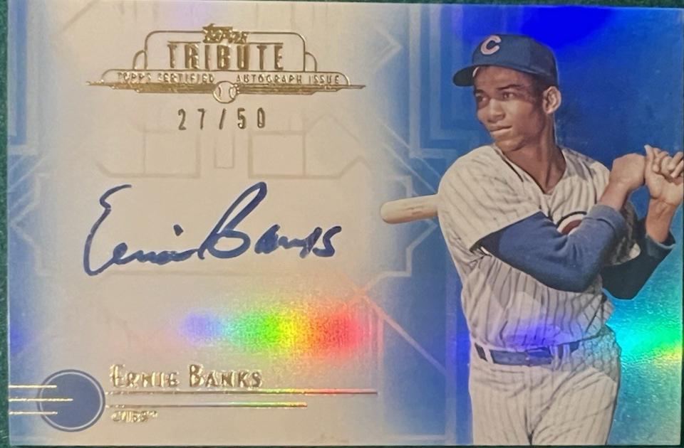 Ernie Banks [Blue] #TA-EB
